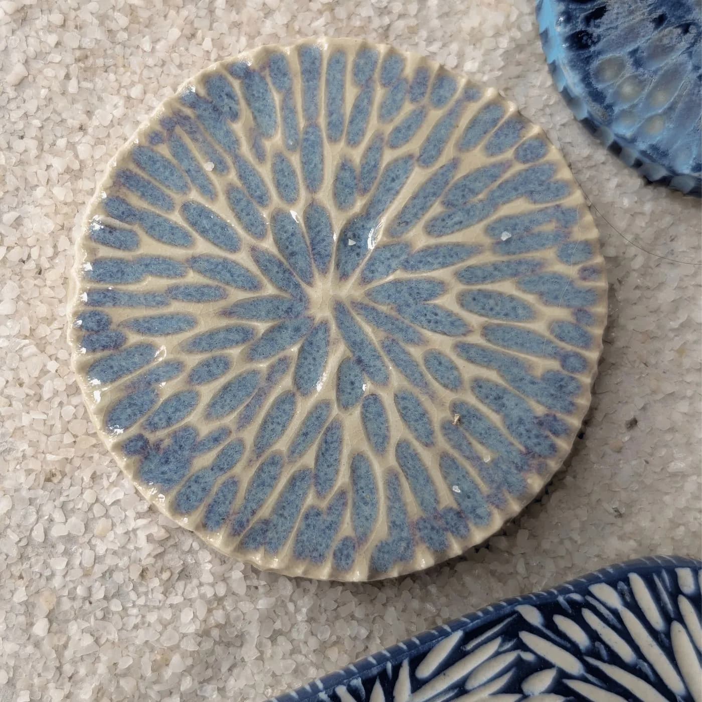 Blue Bloom Spoon Rest