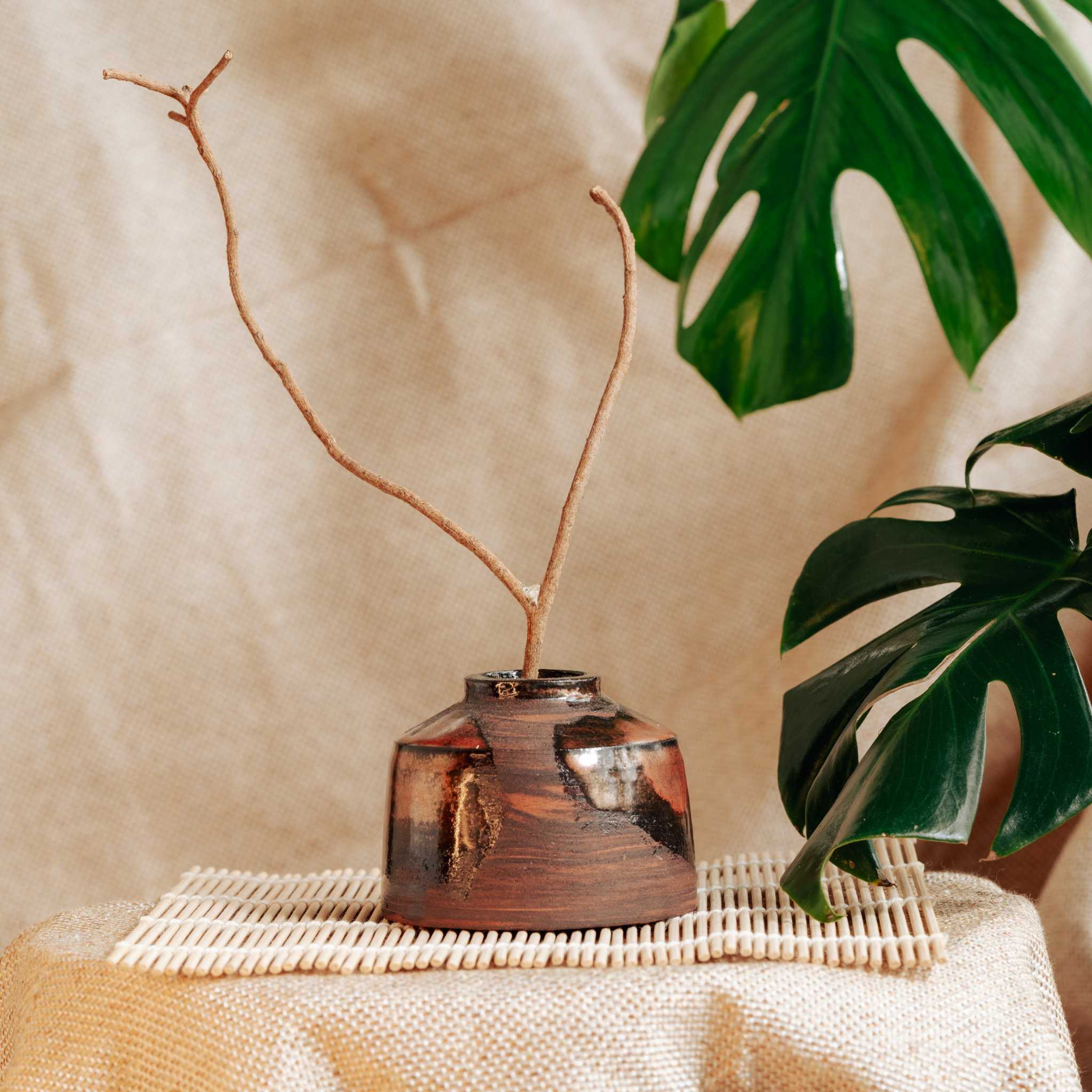 Copper Relic Bud Vase
